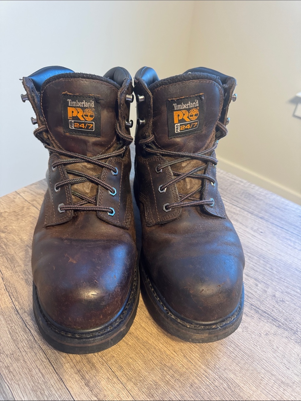 Timberland PRO Brown Leather Lace-Up Work Boots